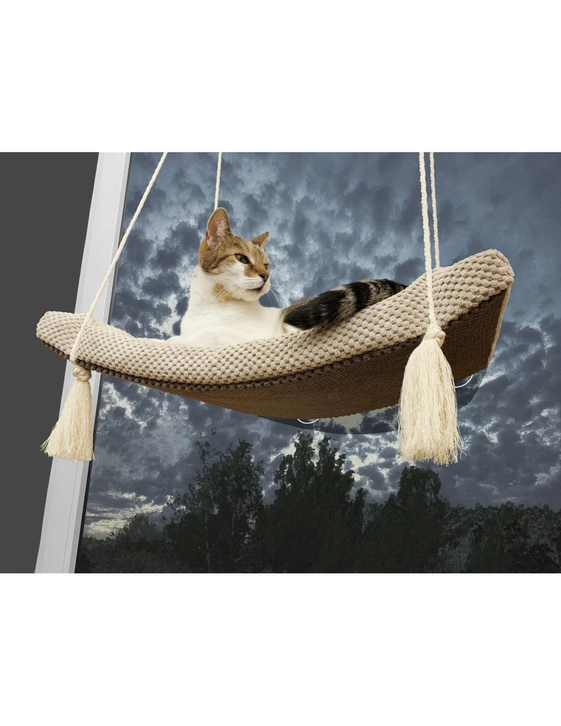 Cat's Atelier Cat Window Hammock Bed Swing | The Arcing View 60cm