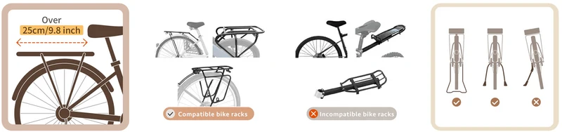 FikaGO Flytta Plus Bike Link | Rear Rack Bicycle Attachment