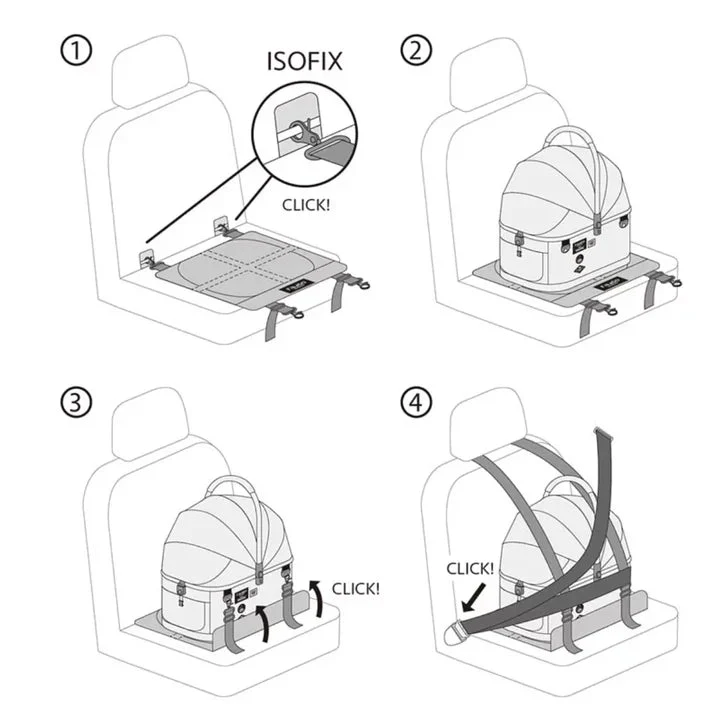 FikaGO Flytta Plus Car Seat Protector | ISOFIX Compatible