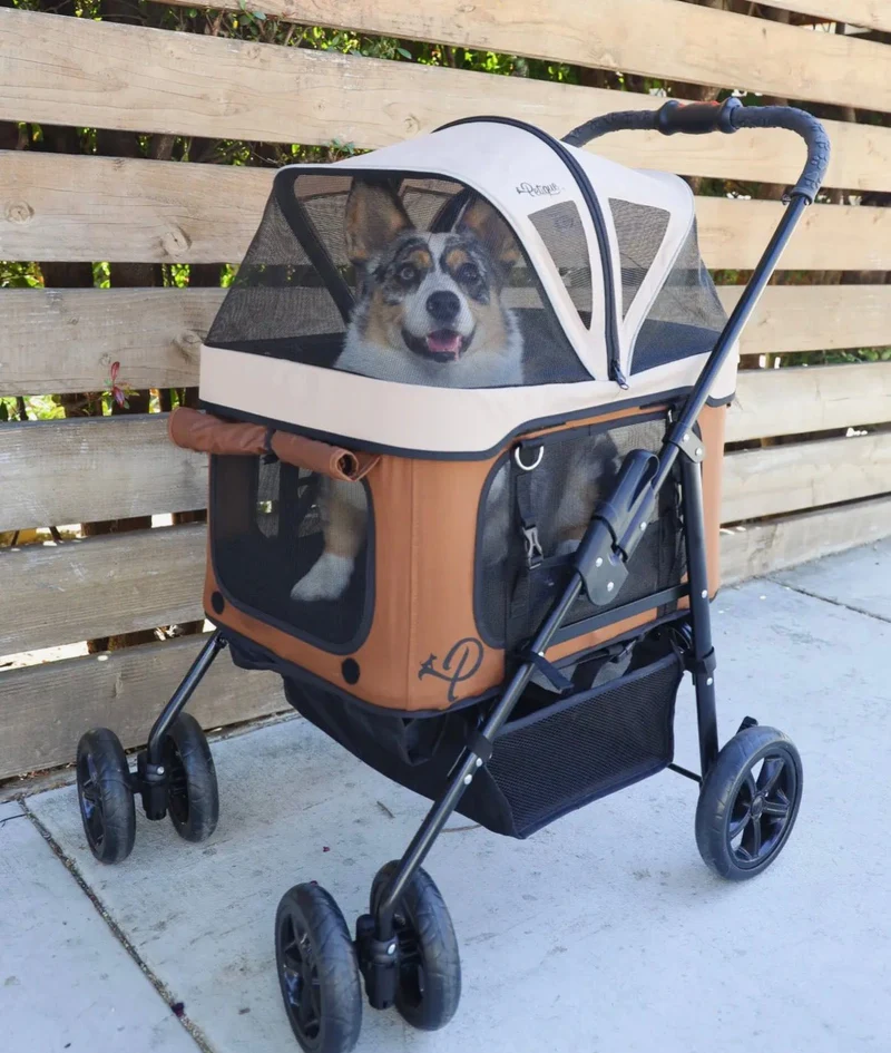 Petique Dynamic 4-in-1 Pet Stroller Travel System