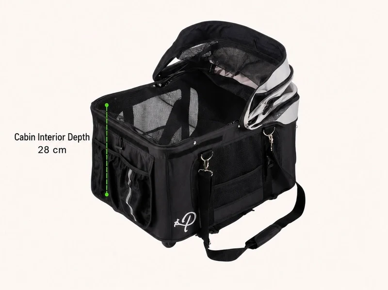 Petique Dynamic 4-in-1 Pet Stroller Travel System