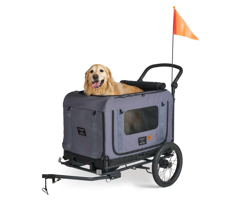 FikaGO King + Queen Pet Wagon | 3-in-1 Wagon & Multi-Size Kennel & Bike Trailer