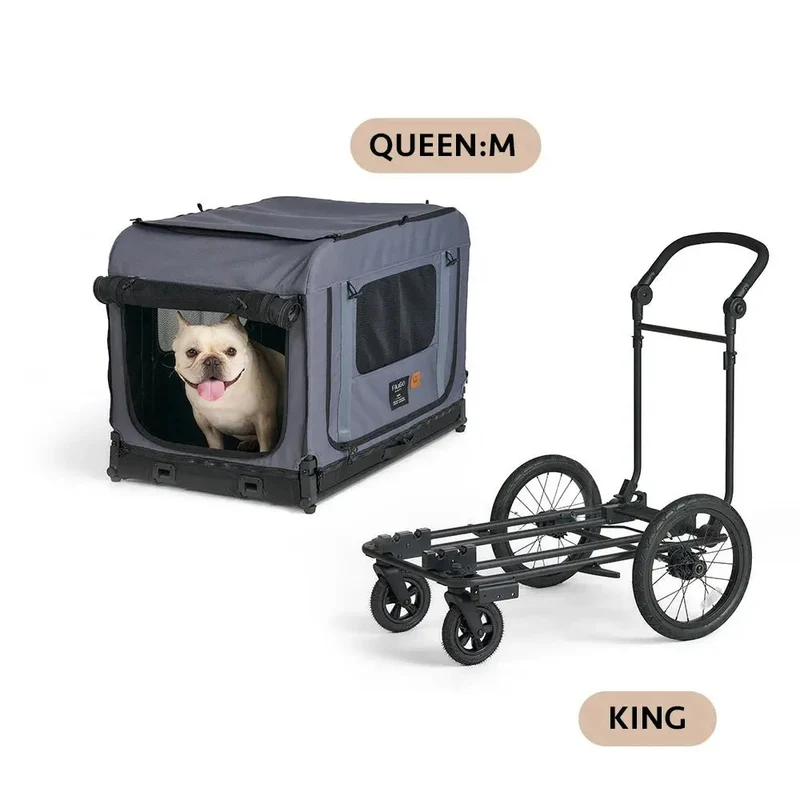 FikaGO King + Queen Pet Wagon | 3-in-1 Wagon & Multi-Size Kennel & Bike Trailer