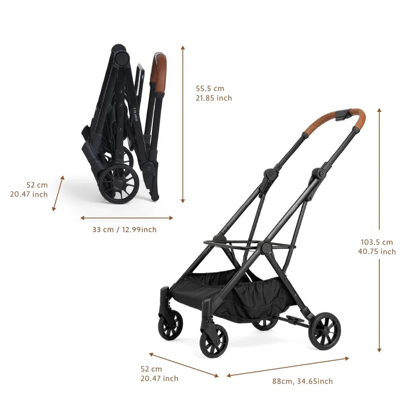 FikaGO GO Pet Stroller Frame | One Click Fold