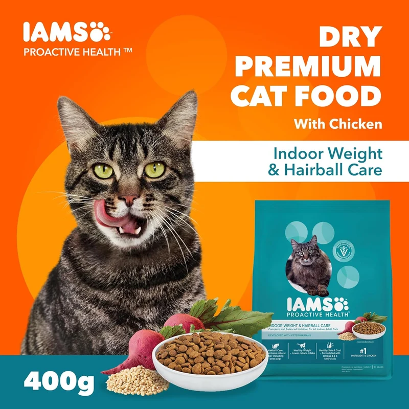 IAMS Proactive Health Indoor Weight & Hairball Care Dry Cat Food