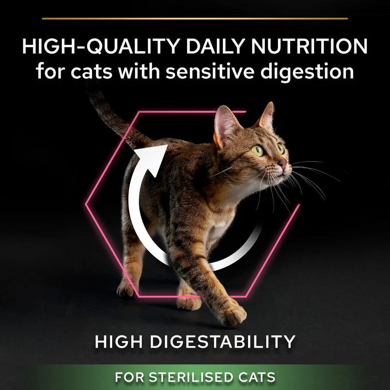 PURINA Pro Plan Sterilised Delicate Digestion With Chicken Adult Dry Cat Food 3KG