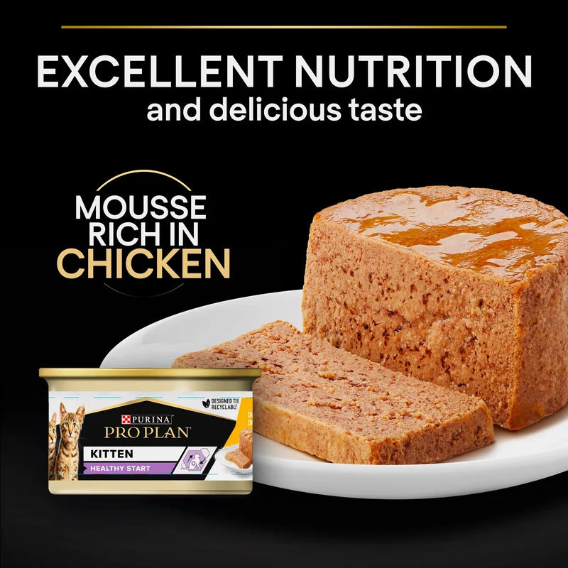 Purina Pro Plan Kitten Healthy Start Chicken Mousse Wet Cat Food 85G