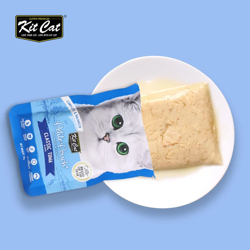 Kit Cat Petite Pouch - Classic Tuna In Aspic Wet Cat Food 70G