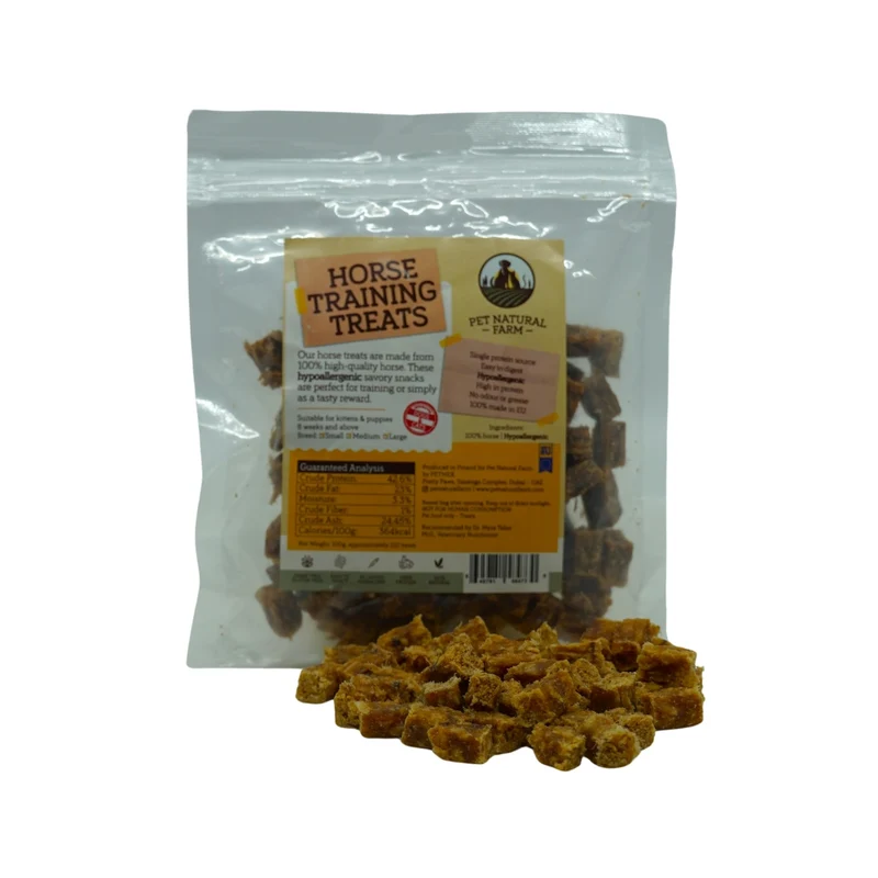 Pet Natural Farm Horse - Training Treats For Cats & Dogs 100G