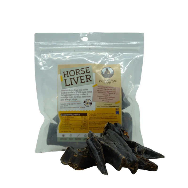 Pet Natural Farm Horse Liver Dog Treat 95G