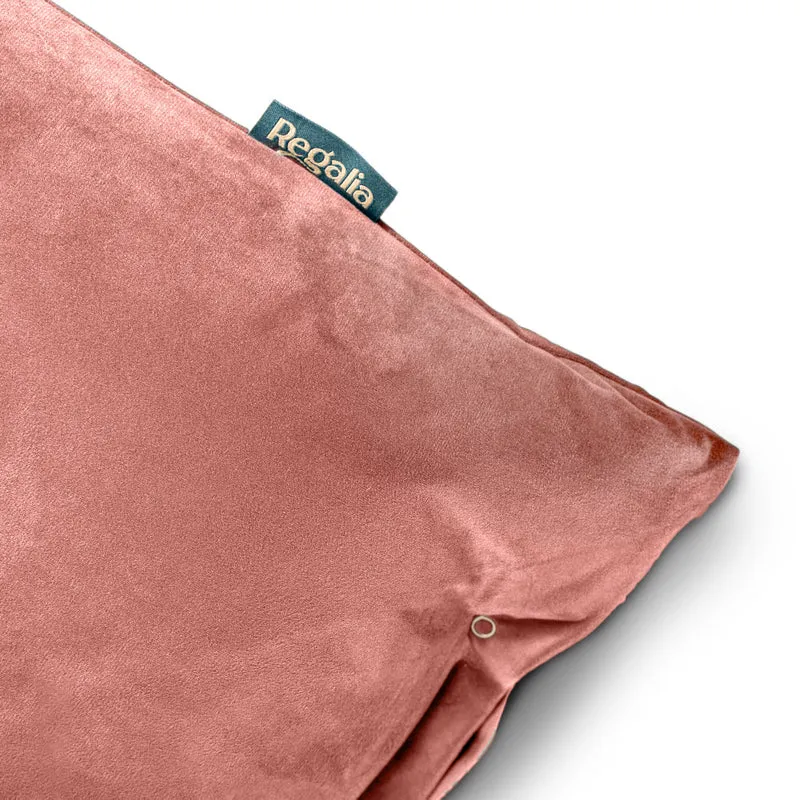 Regalia Velvet Deep Duvet Non-Slip Dog Bed - Rose/Medium