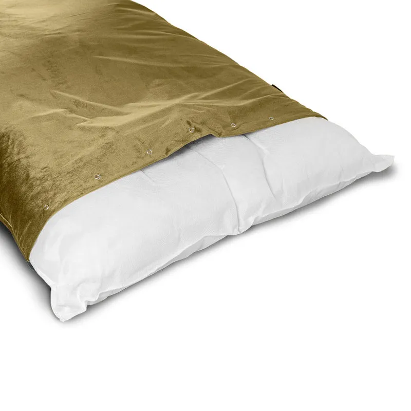 Regalia Velvet Deep Duvet Non-Slip Dog Bed - Green/Large
