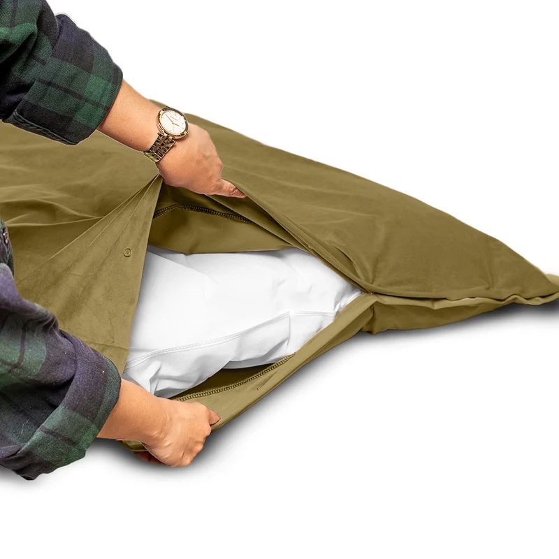 Regalia Velvet Deep Duvet Non-Slip Dog Bed - Green/Large