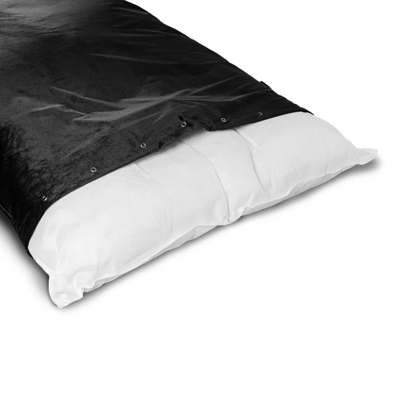 Regalia Velvet Deep Duvet Non-Slip Dog Bed - Black/Large