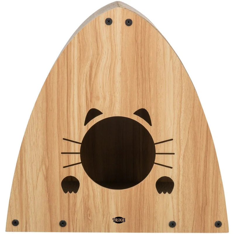 Trixie MDF Cat Scratching House - LIGHT BROWN/48X48X28CM