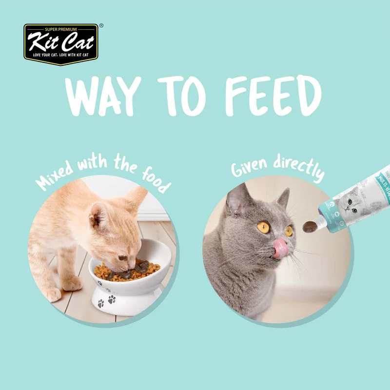 Kit Cat Daily Nutritional Supplement Gel Weight Gain for Cats & Kittens 120G