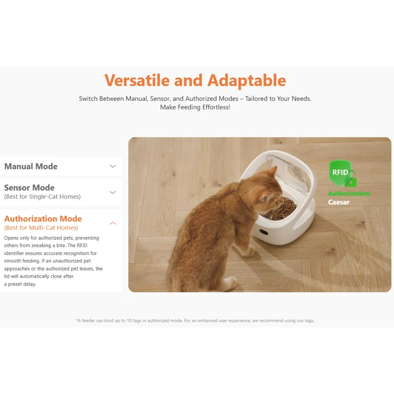 Petoneer PA001 RFID Cat Tag & Collar for NutriCare Feeder