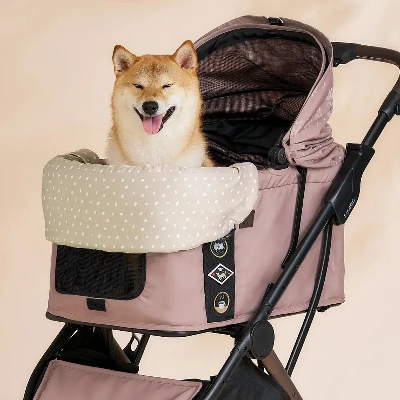 FikaGO Pet Pram Cushion | Reversible & Magnetic
