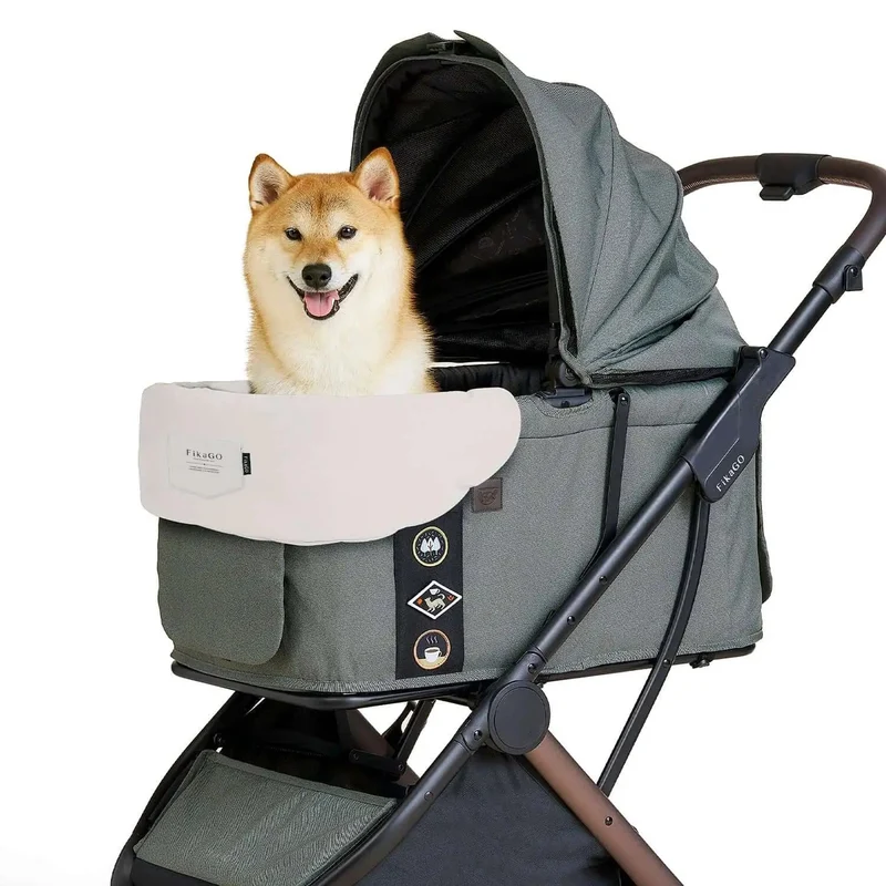 FikaGO Pet Pram Cushion | Reversible & Magnetic