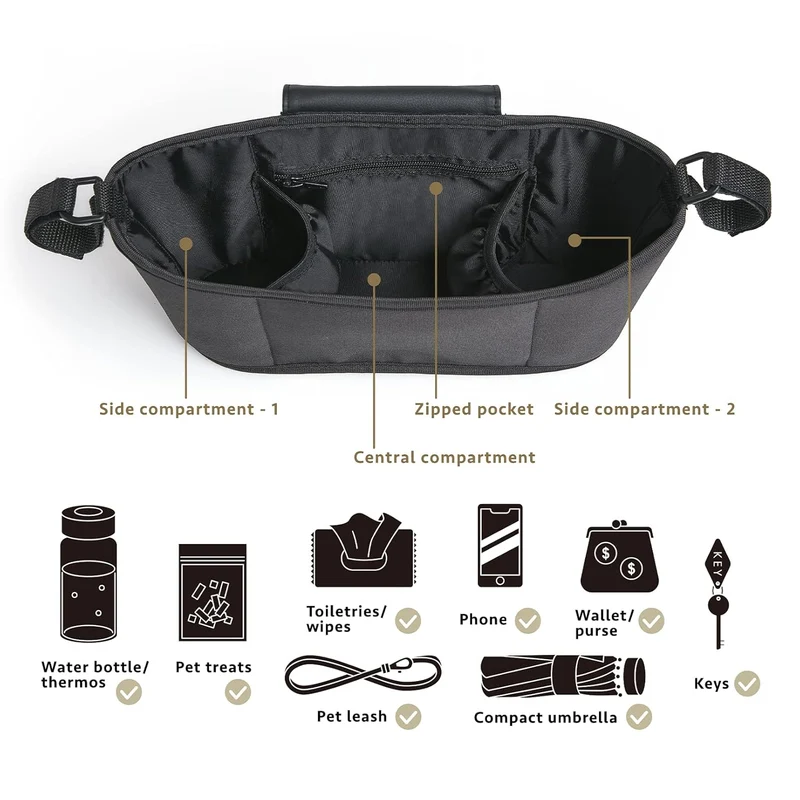 FikaGO Pet Stroller Organiser
