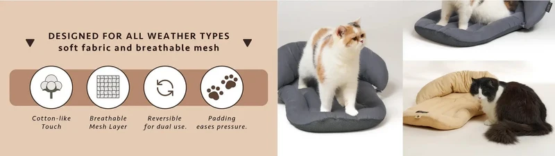 FikaGO Mushroom Pet Stroller Pillow & Curve Cushion