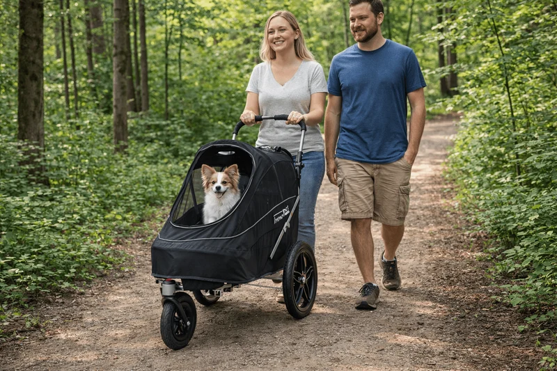 InnoPet Sporty EVR Dog Stroller & Bike Trailer | Free Rain Cover + Tow Bar