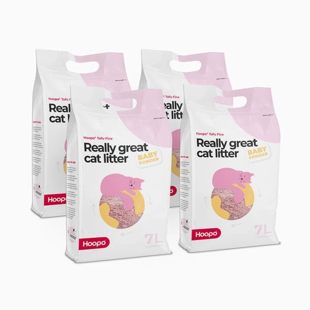 Hoopo Tofu Baby Powder Cat Litter | 7L, 17L
