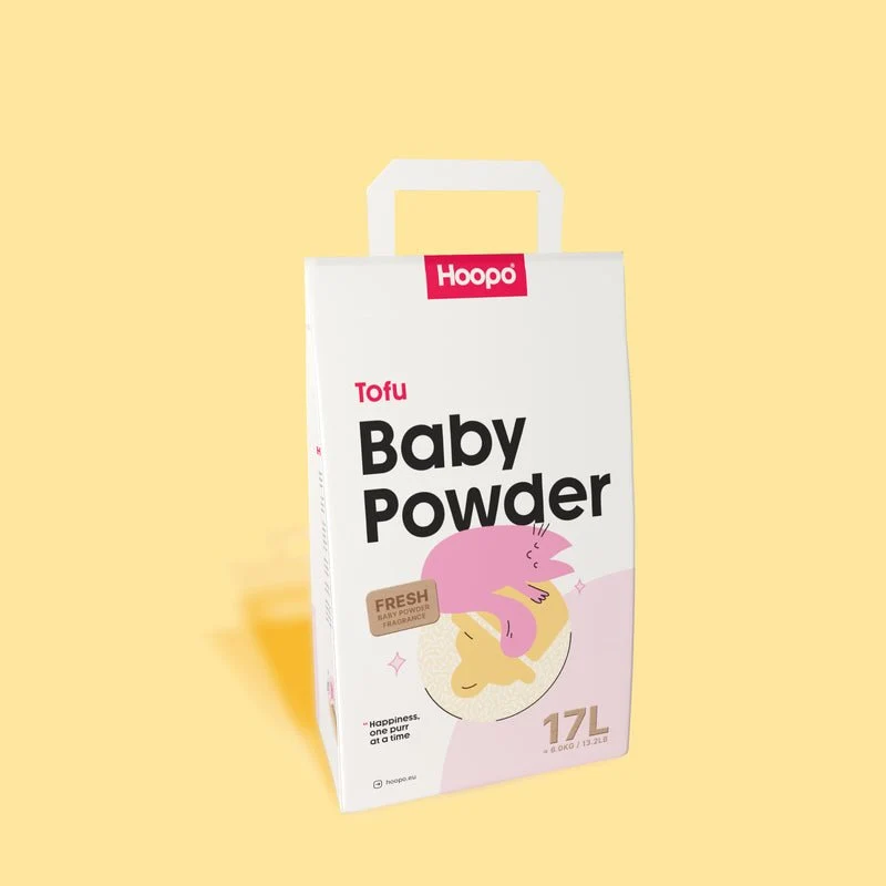 Hoopo Tofu Baby Powder Cat Litter | 7L, 17L