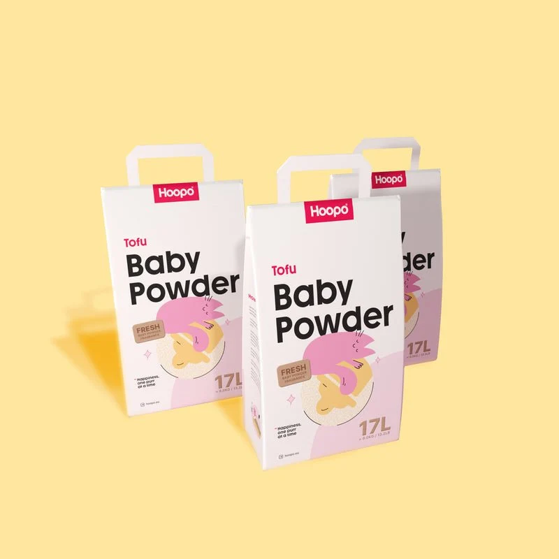 Hoopo Tofu Baby Powder Cat Litter | 7L, 17L