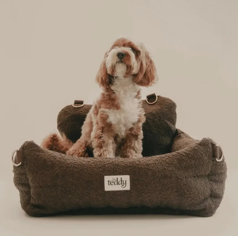 By Teddy The Bouclé Dog Car Seat