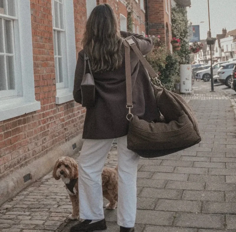 By Teddy The Bouclé Dog Car Seat