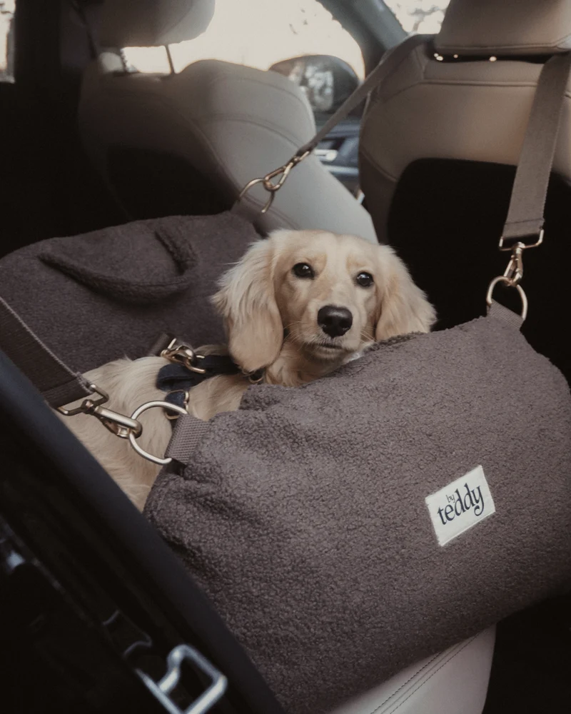 By Teddy The Cosy Dog Car Seat | 3-in-1 | Vegan Sherpa Fabric