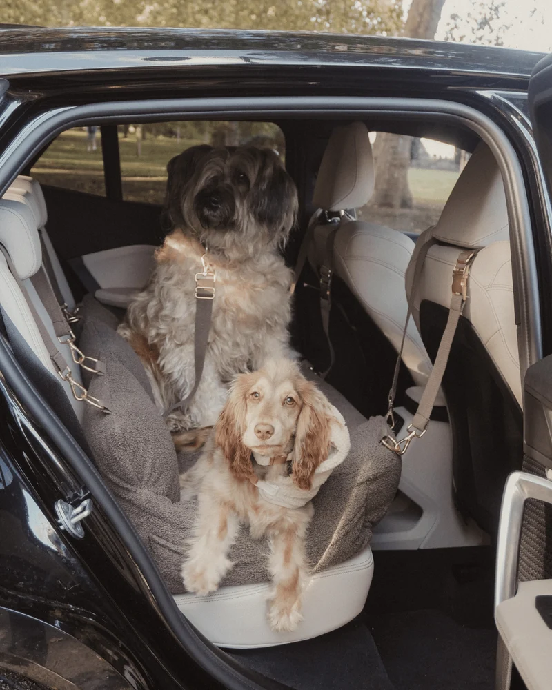 By Teddy Extra Large Cosy Dog Car Seat | Vegan Sherpa Fabric