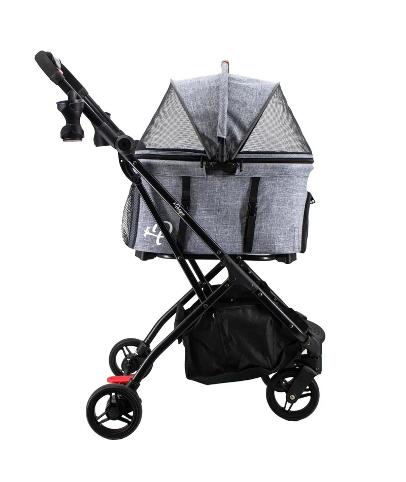 Petique 3-in-1 Tri-Fold Pet Stroller Travel System