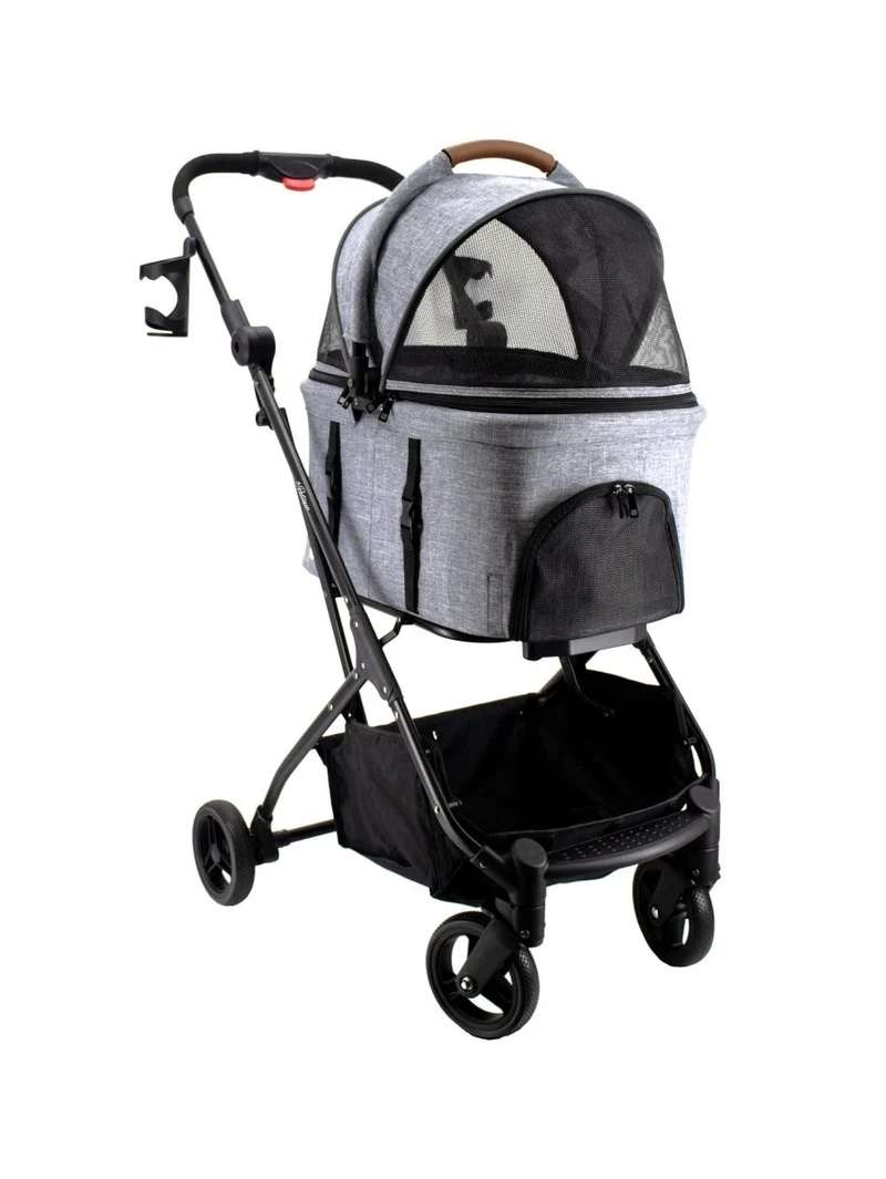 Petique 3-in-1 Tri-Fold Pet Stroller Travel System