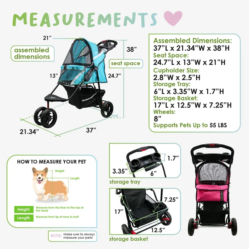 Petique Revolutionary Pet Stroller