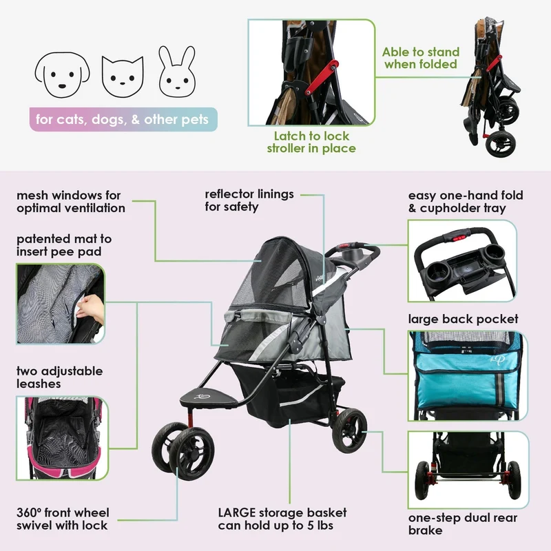 Petique Revolutionary Pet Stroller