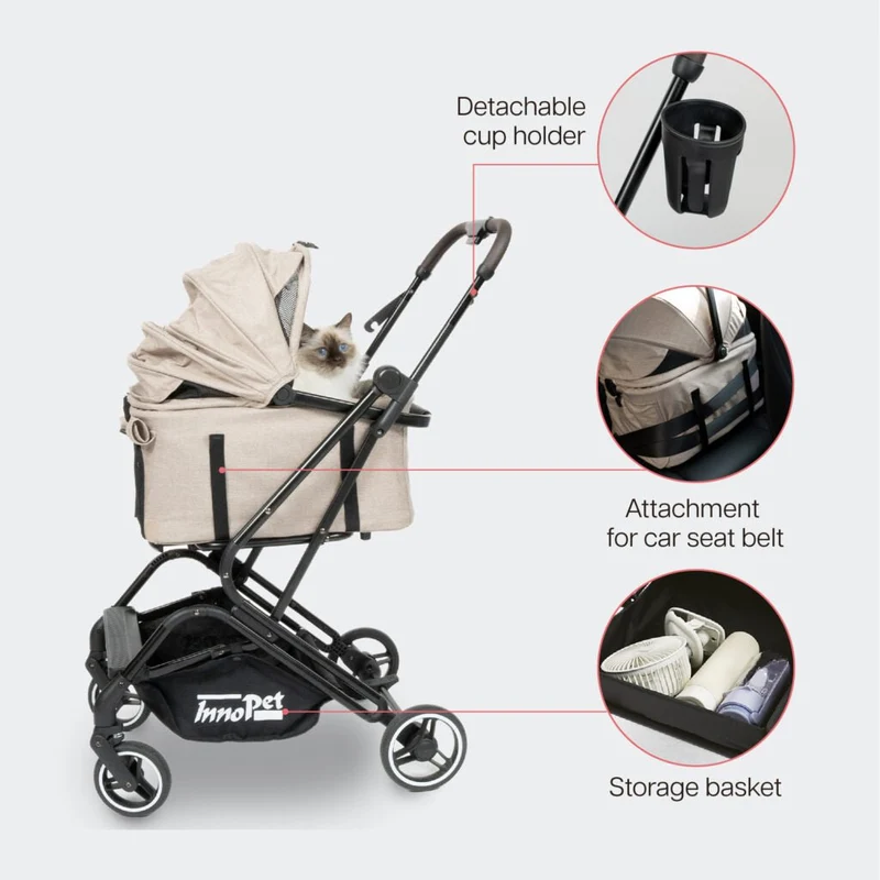 InnoPet Nomad 3-in-1 Pet Stroller Travel System