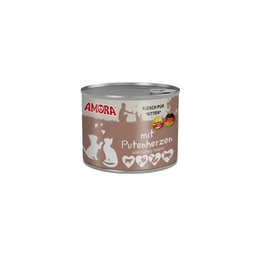 Amora Cat Dose Katzenkinder mit Putenherzen - 6x200g