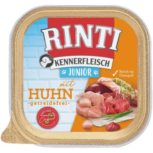 Rinti Schale Kennerfleisch Junior mit Huhn - 9x300g