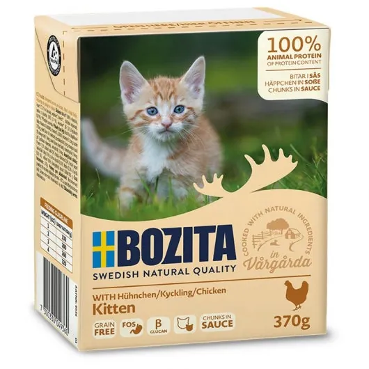 Bozita Cat Tetra Recard in Soße für Kitten - 6x370g