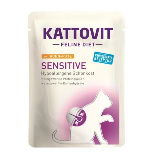 Kattovit PB Feline Diet Sensitive Huhn & Pute - 24x85g