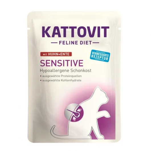 Kattovit PB Feline Diet Sensitive Huhn & Ente - 24x85g