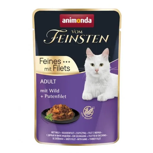 Animonda vom Feinsten Cat Adult Wild & Putenfilet - 18x85g