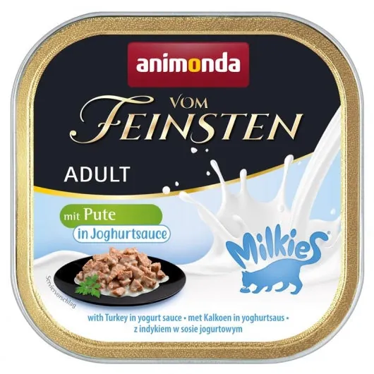 Animonda vom Feinsten Milkies Pute in Joghurtsauce - 32x100g