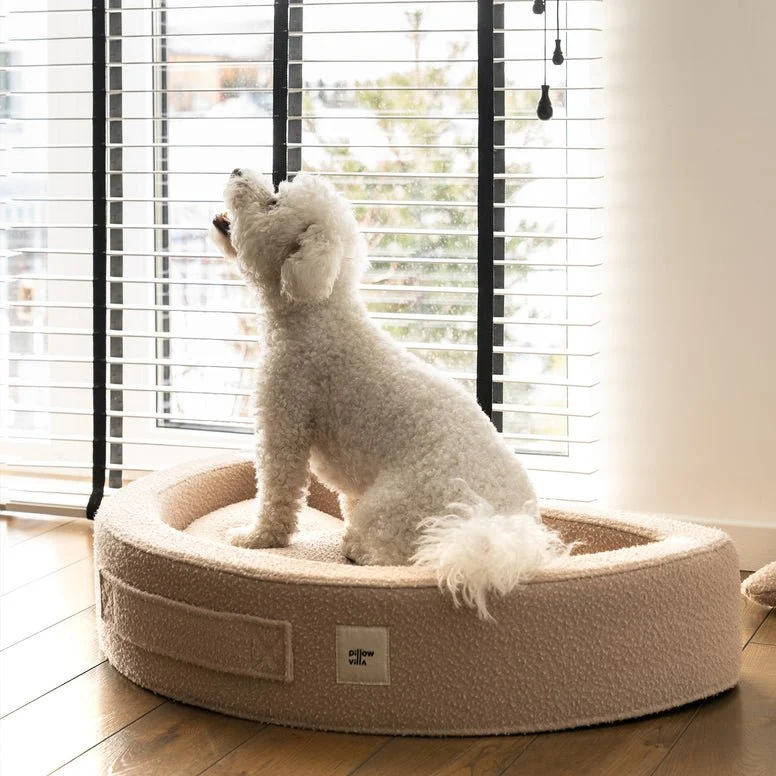 PillowVilla Casentino Wool Dog Bed CUDDLY BEAN