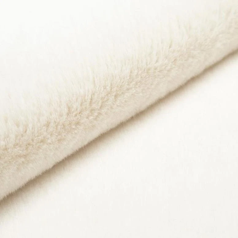 PillowVilla Faux Fur Dog Bed PEBBLE