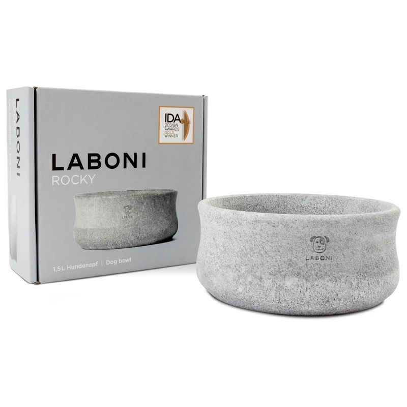 Laboni Soapstone Pet Bowl Rocky | Self Cooling