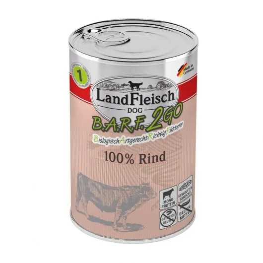 LandFleisch B.A.R.F.2GO 100% vom Rind - 6x400g
