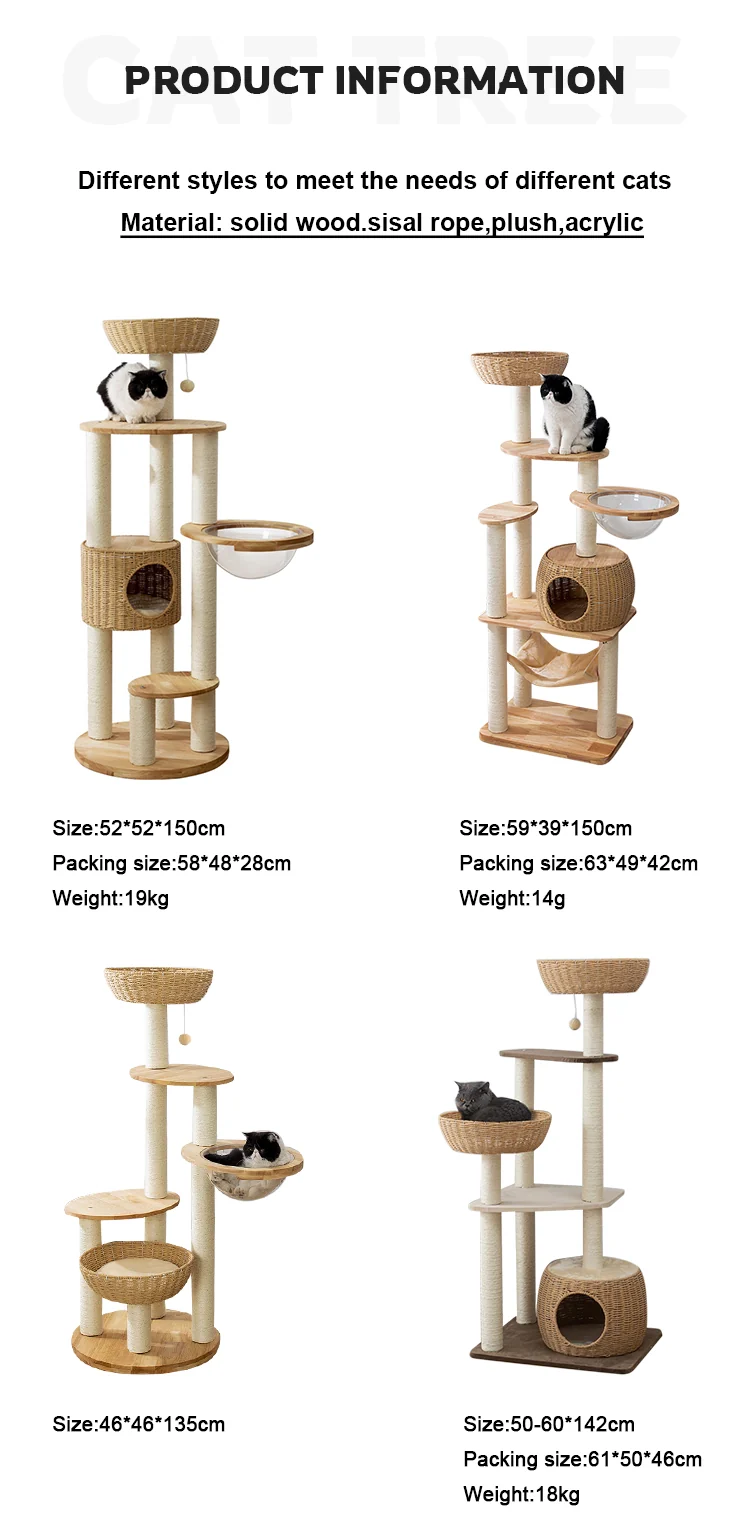 Regalia Taiji Cat Tree - 49X39X150CM